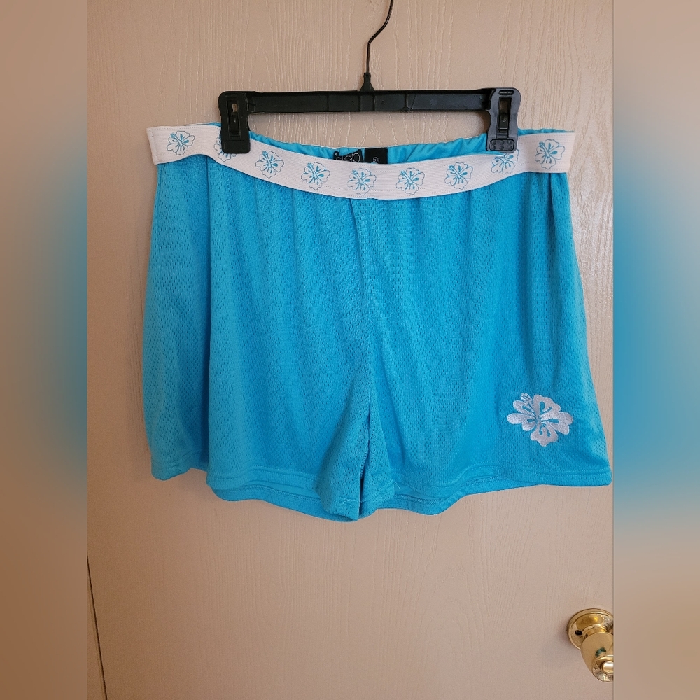 Deb Vintage Y2K Tropical Short Shorts Size 3X